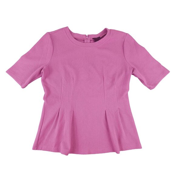 Ann Taylor Factory Top Womens Purple Plum Knit Blouse size Medium  JH1540 - Picture 1 of 4